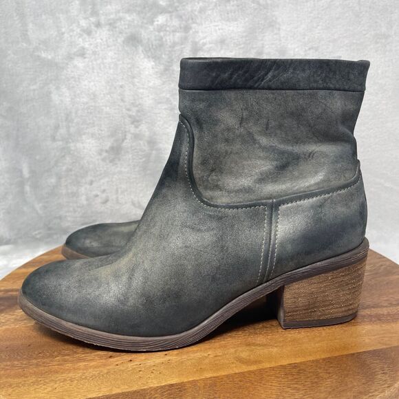 Donald J Pliner Boots Womens 8 M Black Western Couture Darua Rugged Burnished - Picture 6 of 16